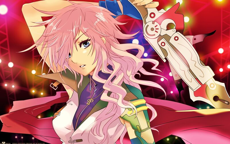 anime character with pink hair