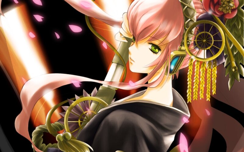 anime character with pink hair
