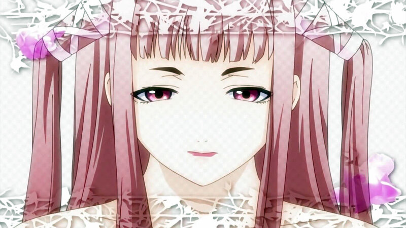 anime character with pink hair