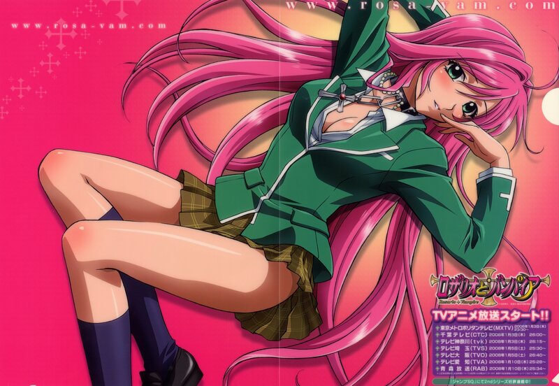 anime character with pink hair