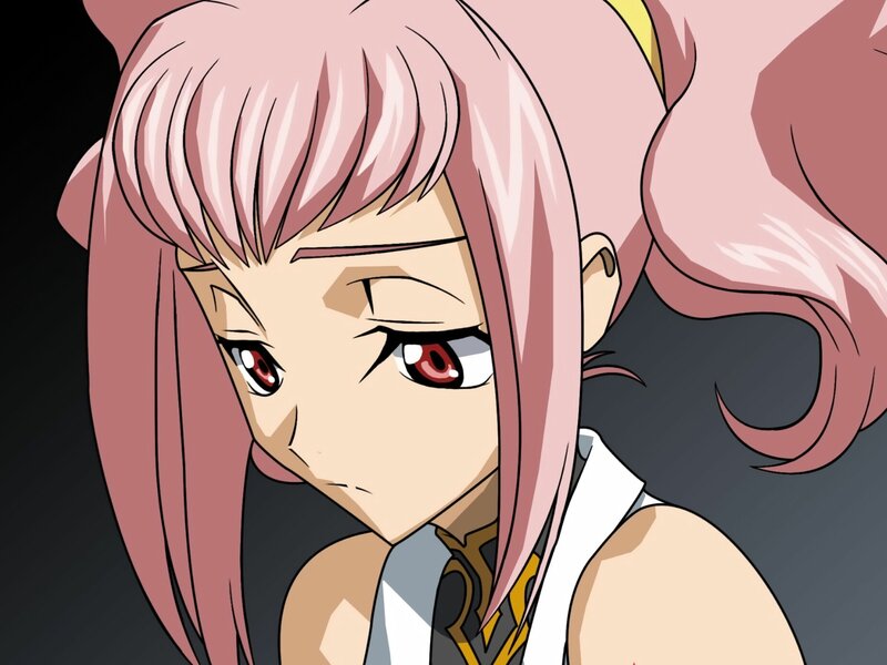 anime character with pink hair