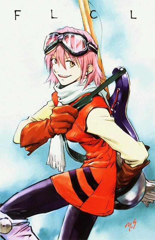 anime character with pink hair