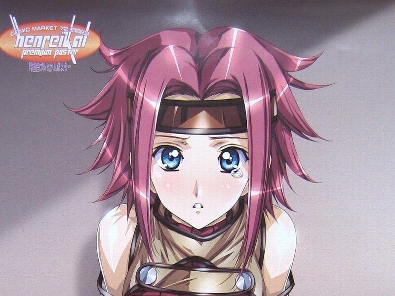 anime character with pink hair