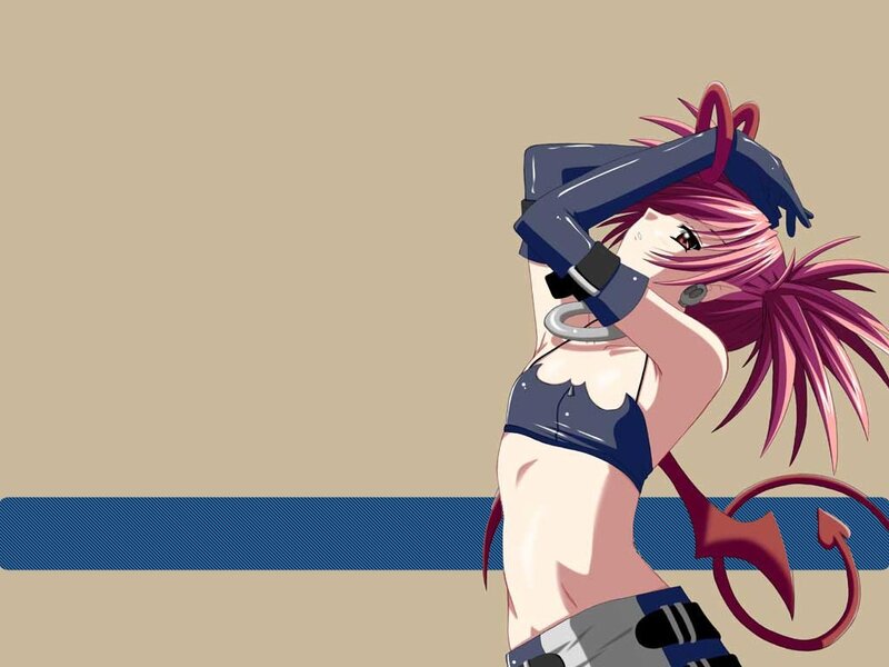 anime character with pink hair