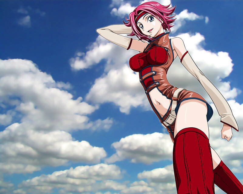 anime character with pink hair