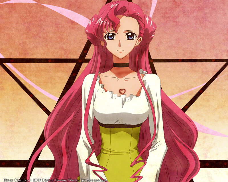 anime character with pink hair