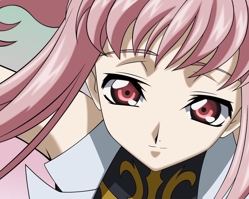 anime character with pink hair