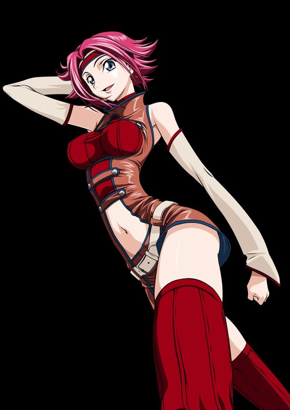 anime character with pink hair
