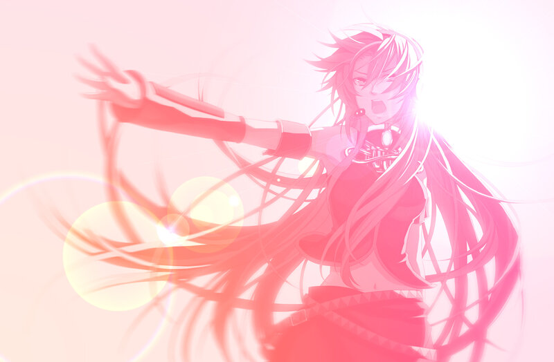 anime character with pink hair