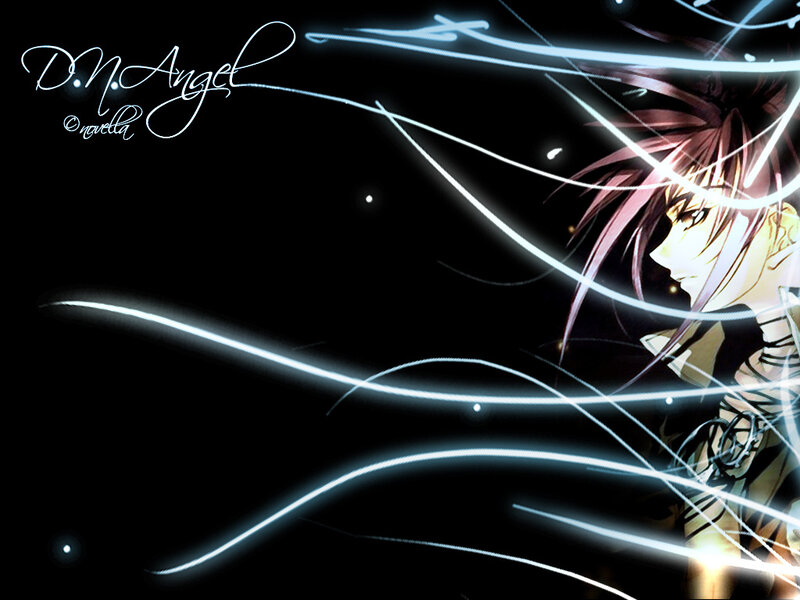Anime Character with Pink Hair — Black, Dramatic, Night