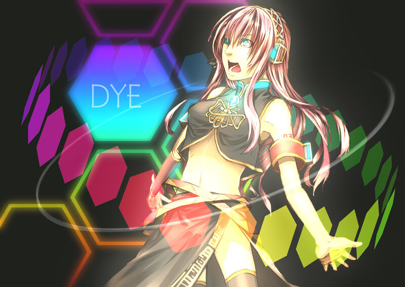 Anime Character with Pink Hair — Black, Dynamic