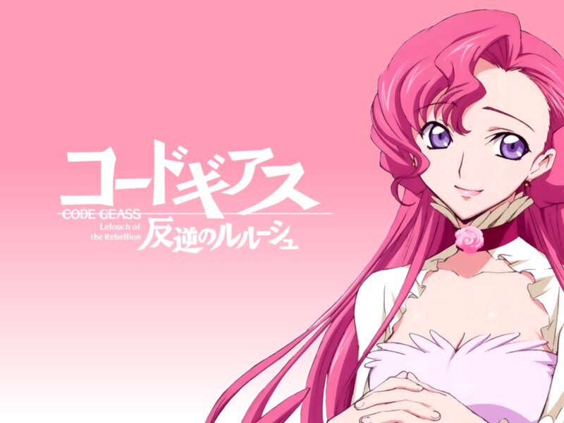 Anime Character with Pink Hair — Calm, Text