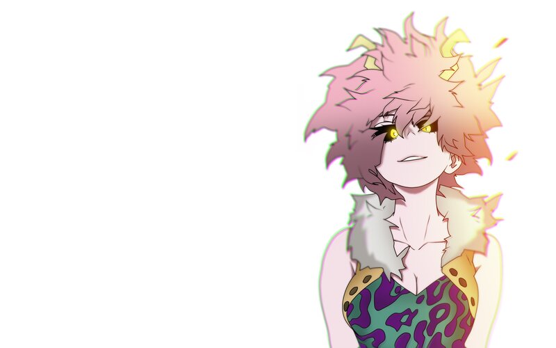Anime Character with Pink Hair — Confident, Spiky Hair