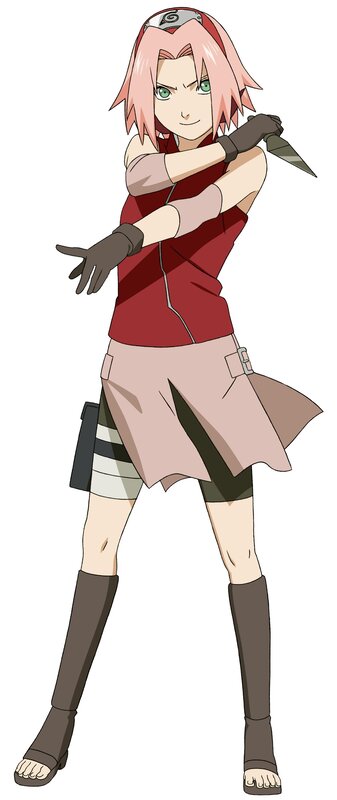 Anime Character with Pink Hair — Confident