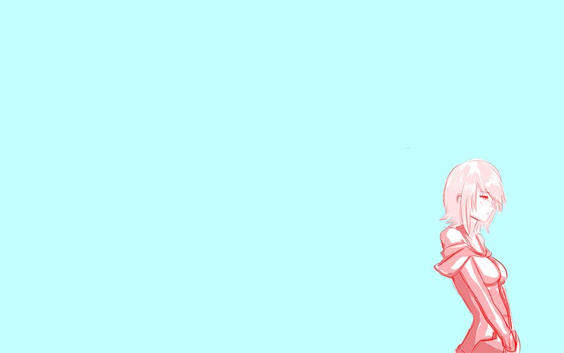 Anime Character with Pink Hair — Cyan