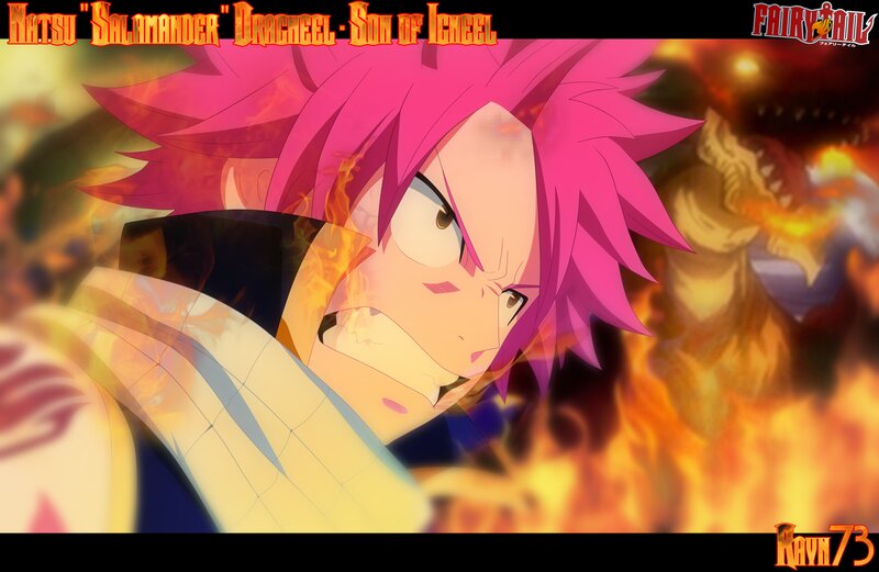Anime Character with Pink Hair — Dramatic, Fire, Flame
