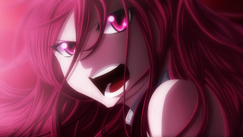 Anime Character with Pink Hair — Dramatic, Intense, Pink Hair