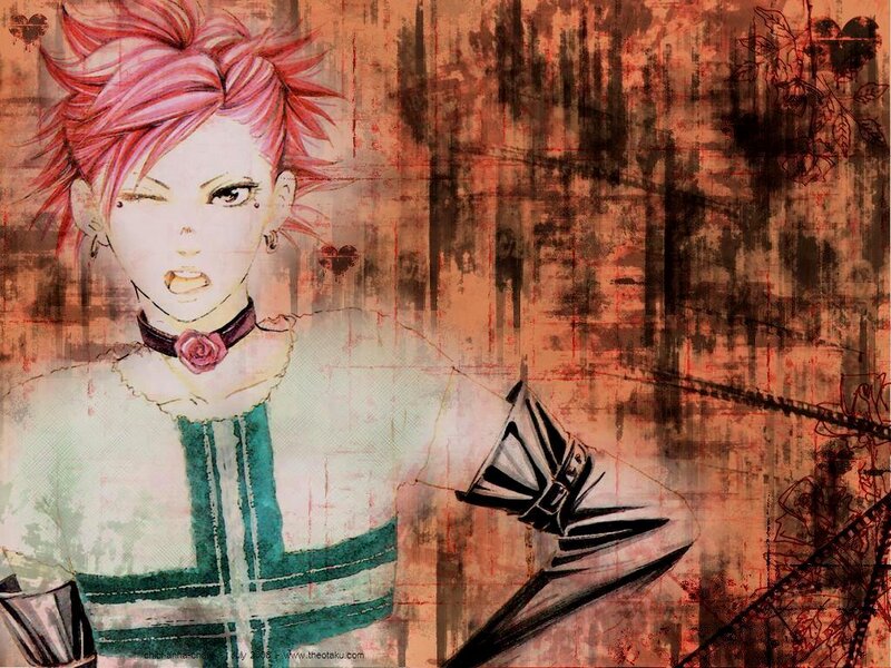 Anime Character with Pink Hair — Dramatic, Manga, Choker