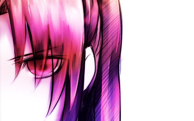 Anime Character with Pink Hair — Dramatic, Manga, Eye