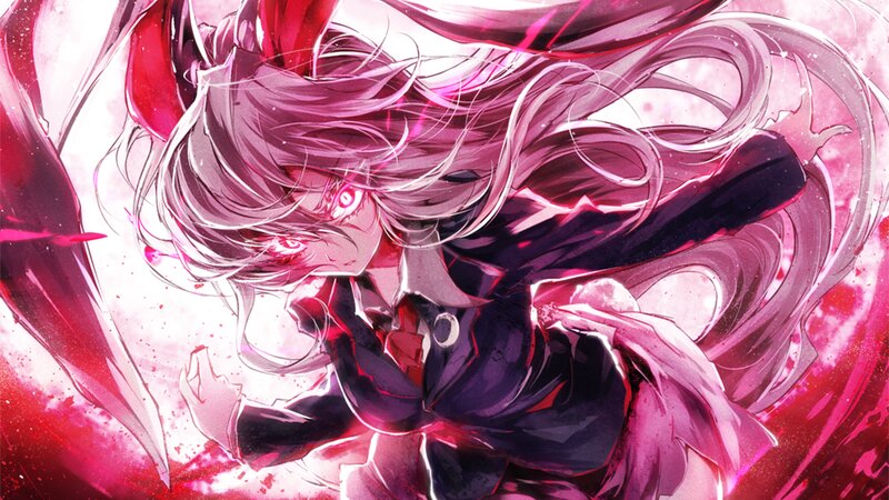 Anime Character with Pink Hair — Dramatic, Manga, Long Hair