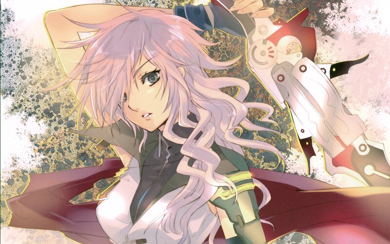 Anime Character with Pink Hair — Dramatic, Manga