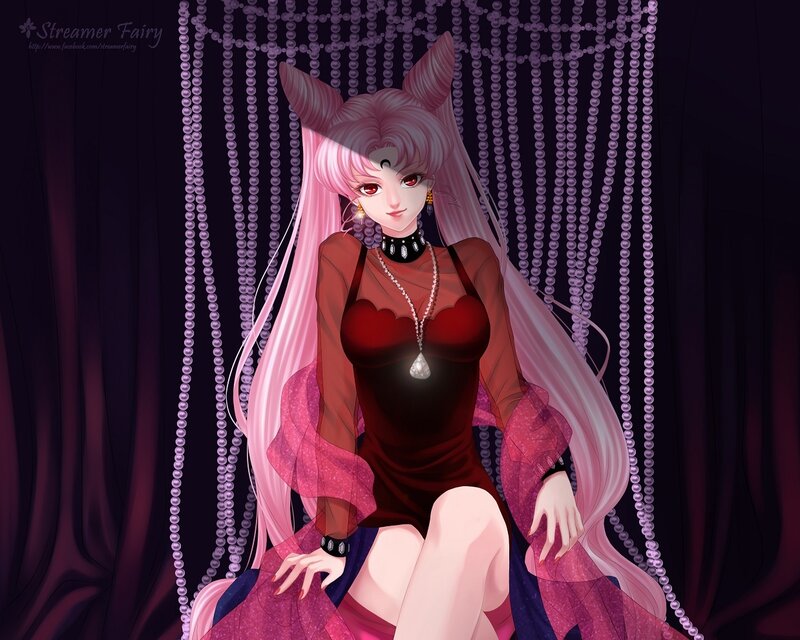 Anime Character with Pink Hair — Dramatic, Night, Digital Art, Long Hair