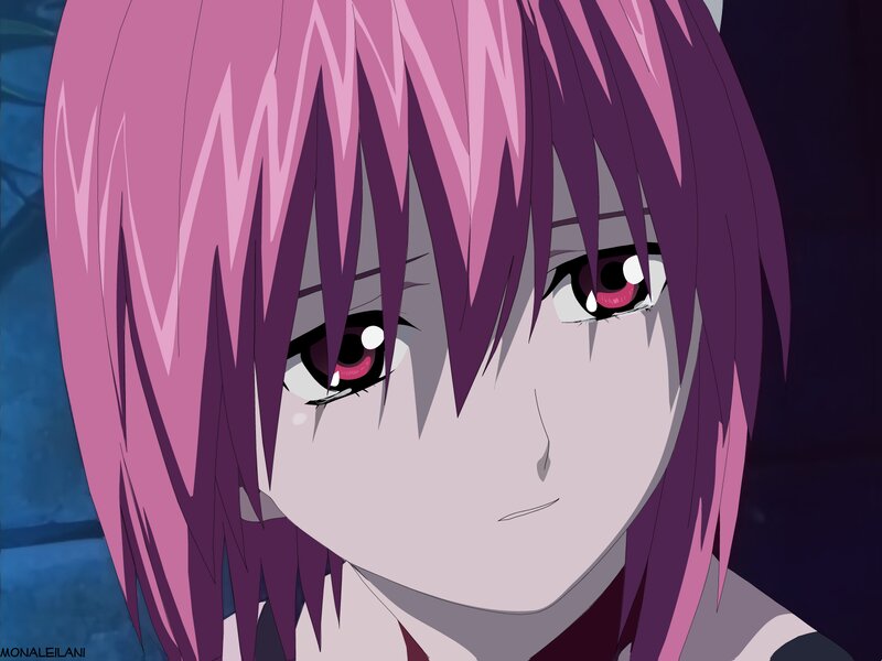 Anime Character with Pink Hair — Dramatic, Tear
