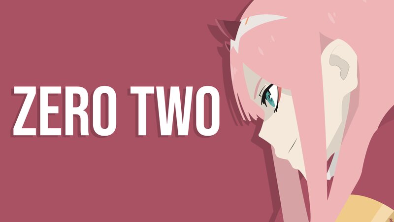 Anime Character with Pink Hair — Dramatic, Text