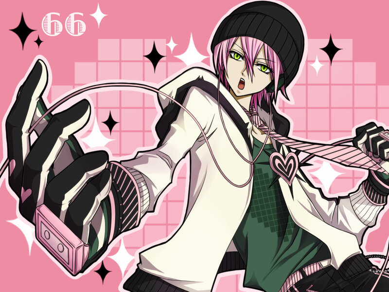 Anime Character with Pink Hair — Energetic
