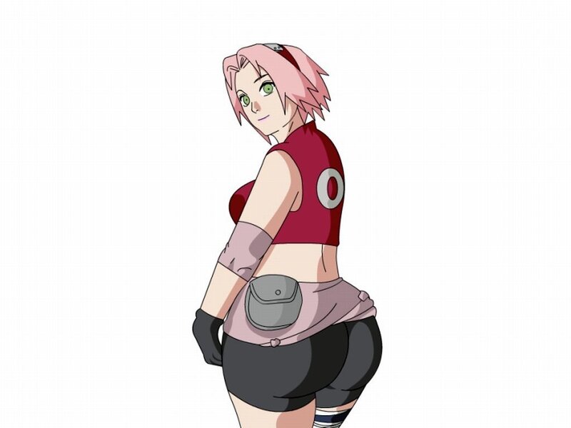 Anime Character with Pink Hair — Neutral, Red Top