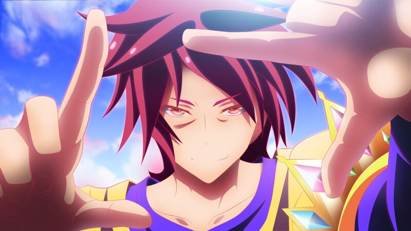 Anime Character with Pink Hair — Purple, Dramatic, Afternoon