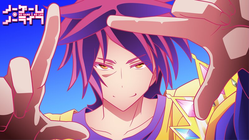 Anime Character with Pink Hair — Purple, Dramatic, Hands
