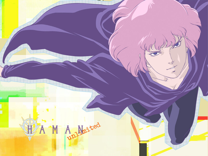 Anime Character with Pink Hair — Purple, Dramatic