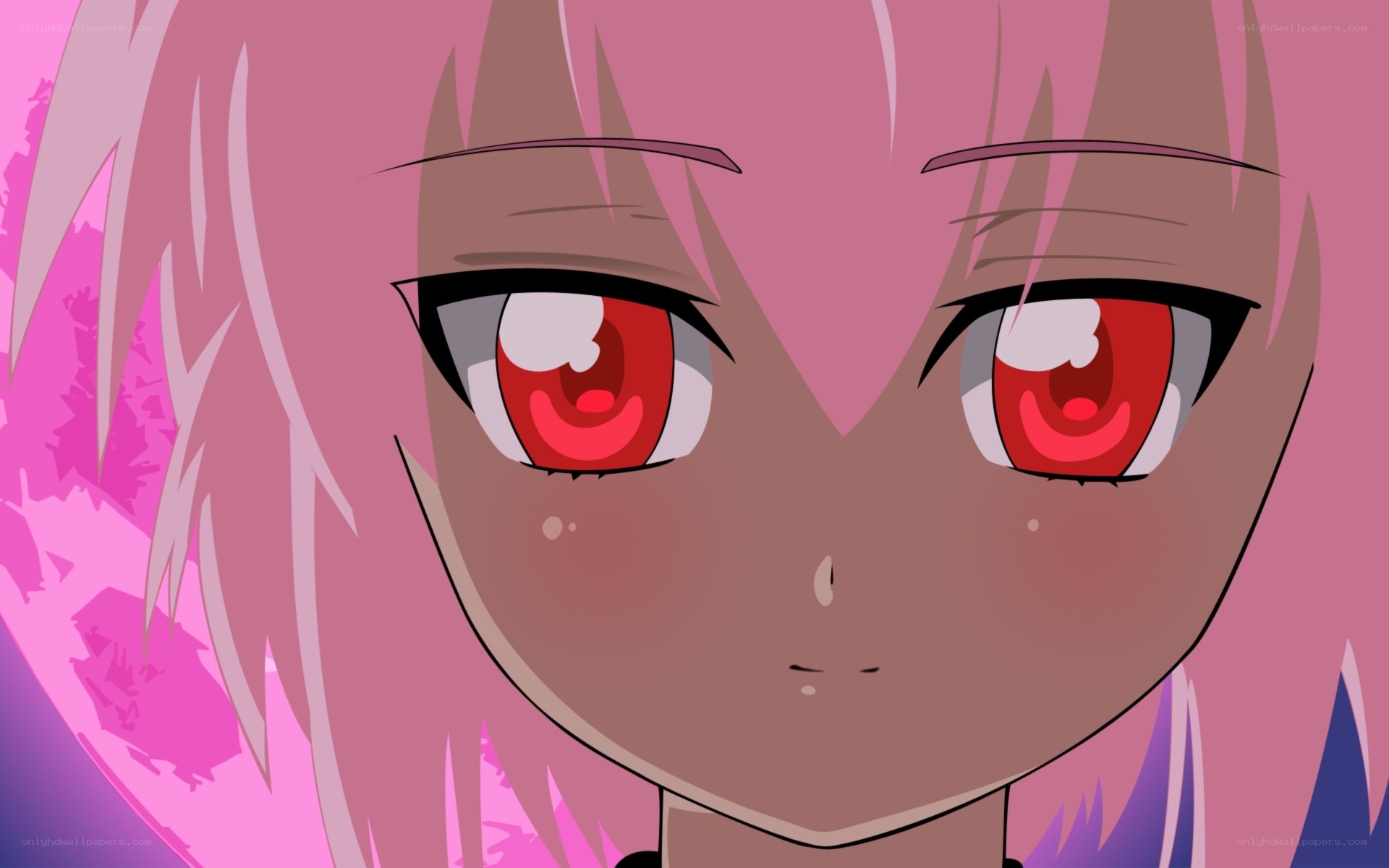 anime character with pink hair