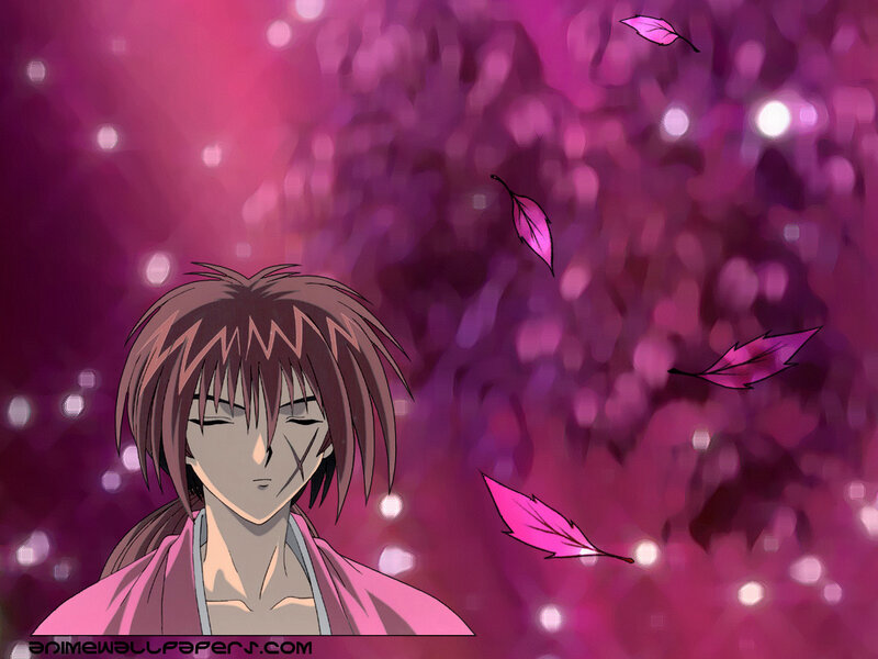 anime character with pink leaves