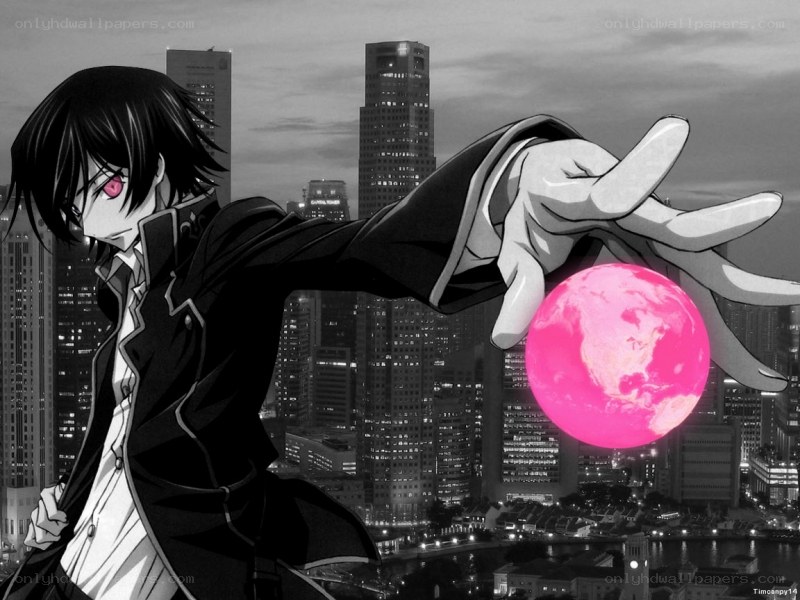 anime character with pink sphere