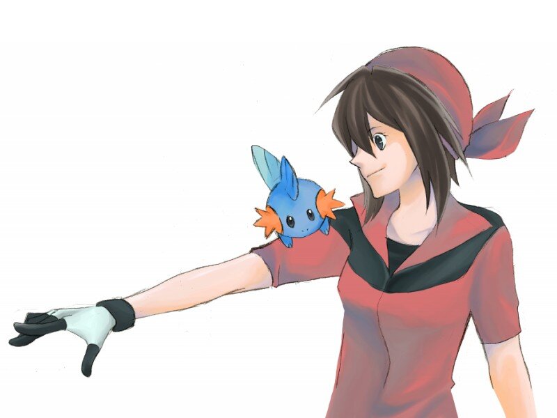 Anime Character with Pokémon — Red
