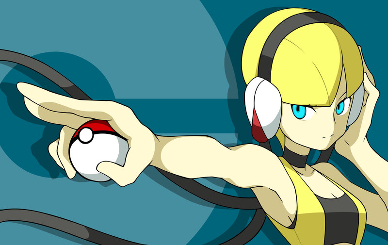 anime character with pokeball