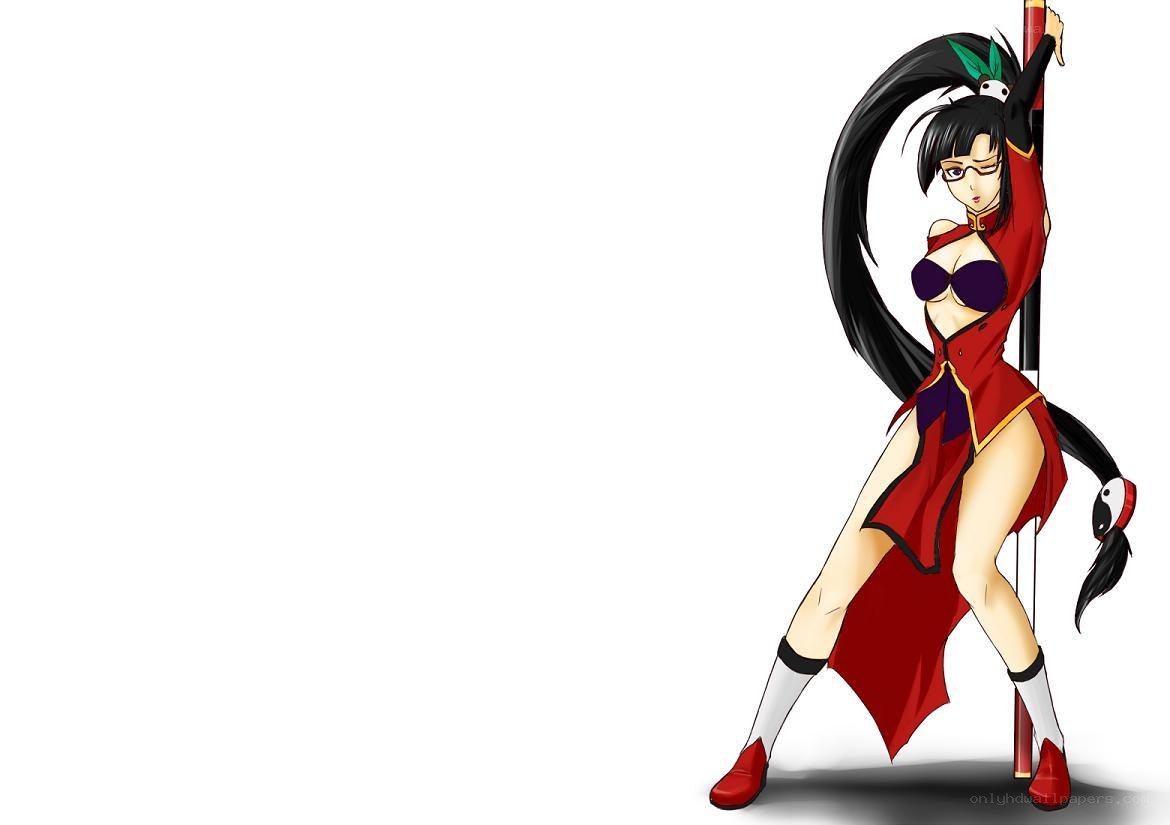 anime character with pole