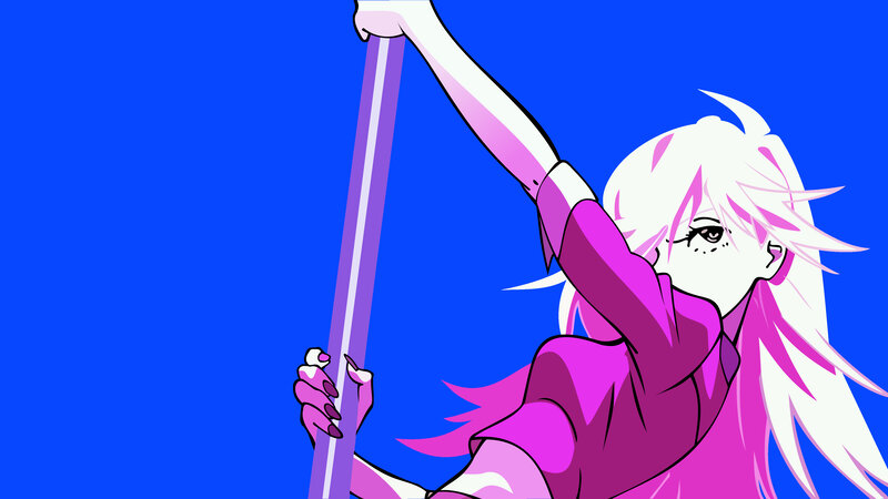 anime character with pole