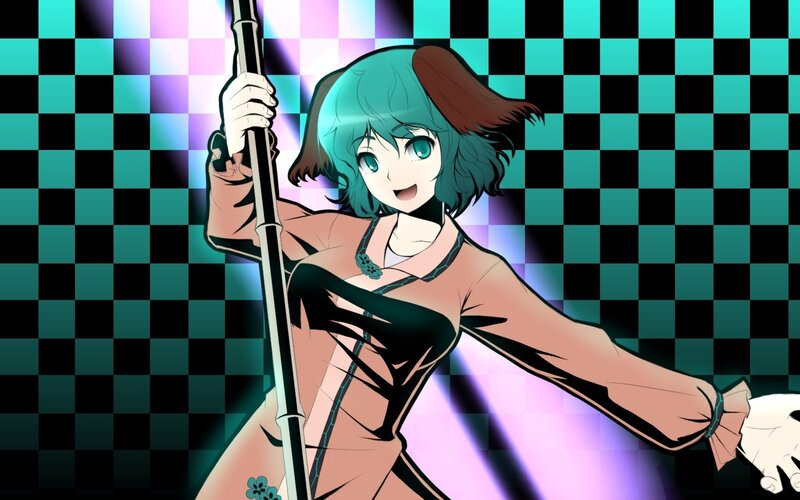 anime character with pole