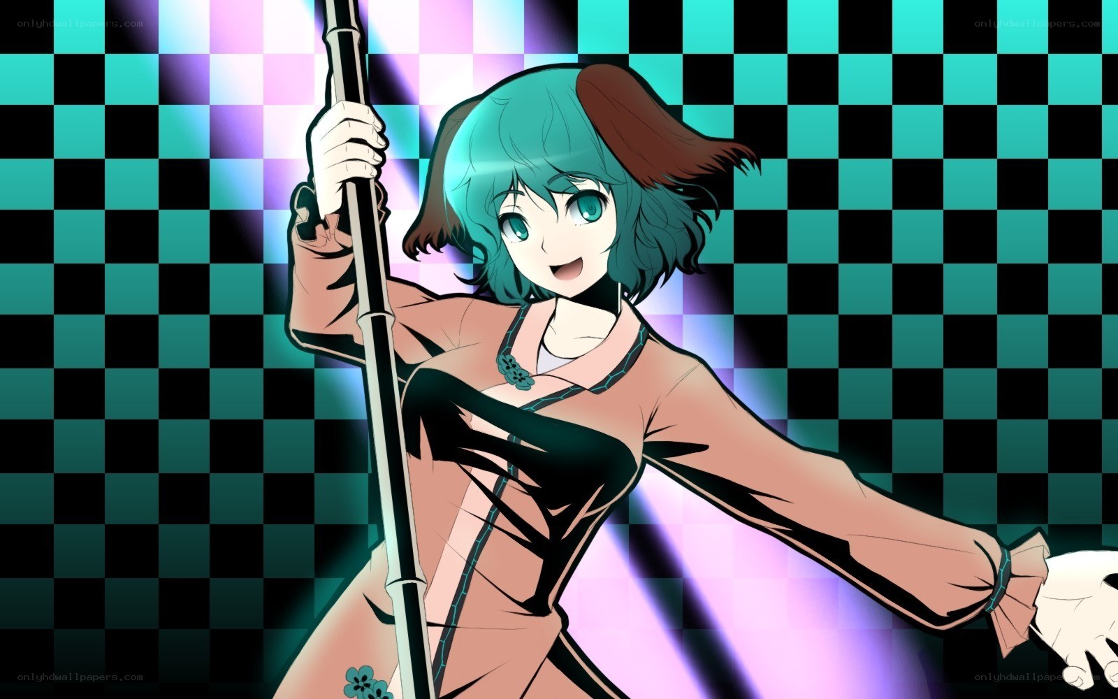 anime character with pole