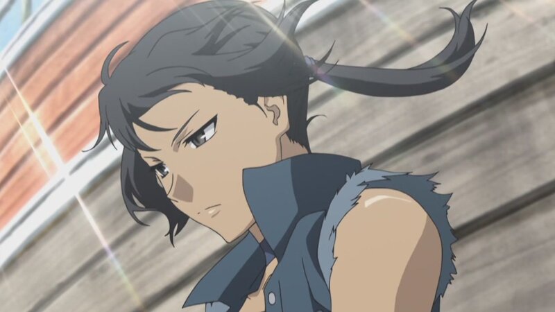 anime character with ponytail
