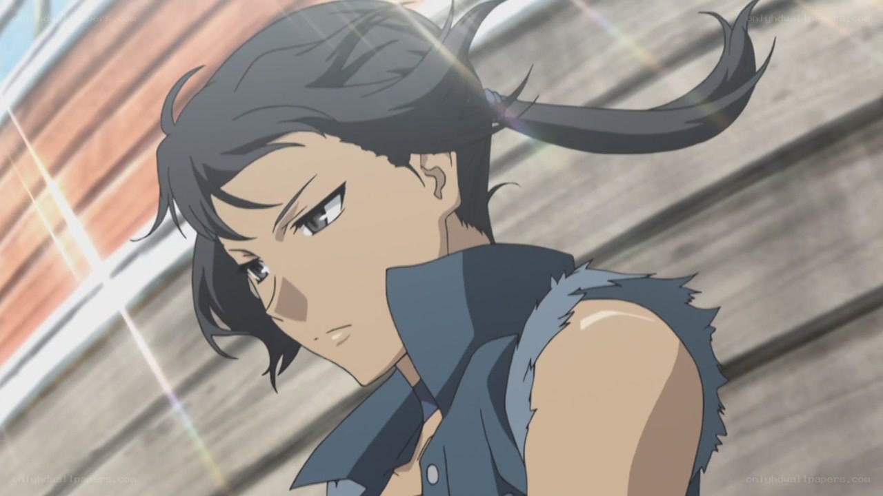 anime character with ponytail