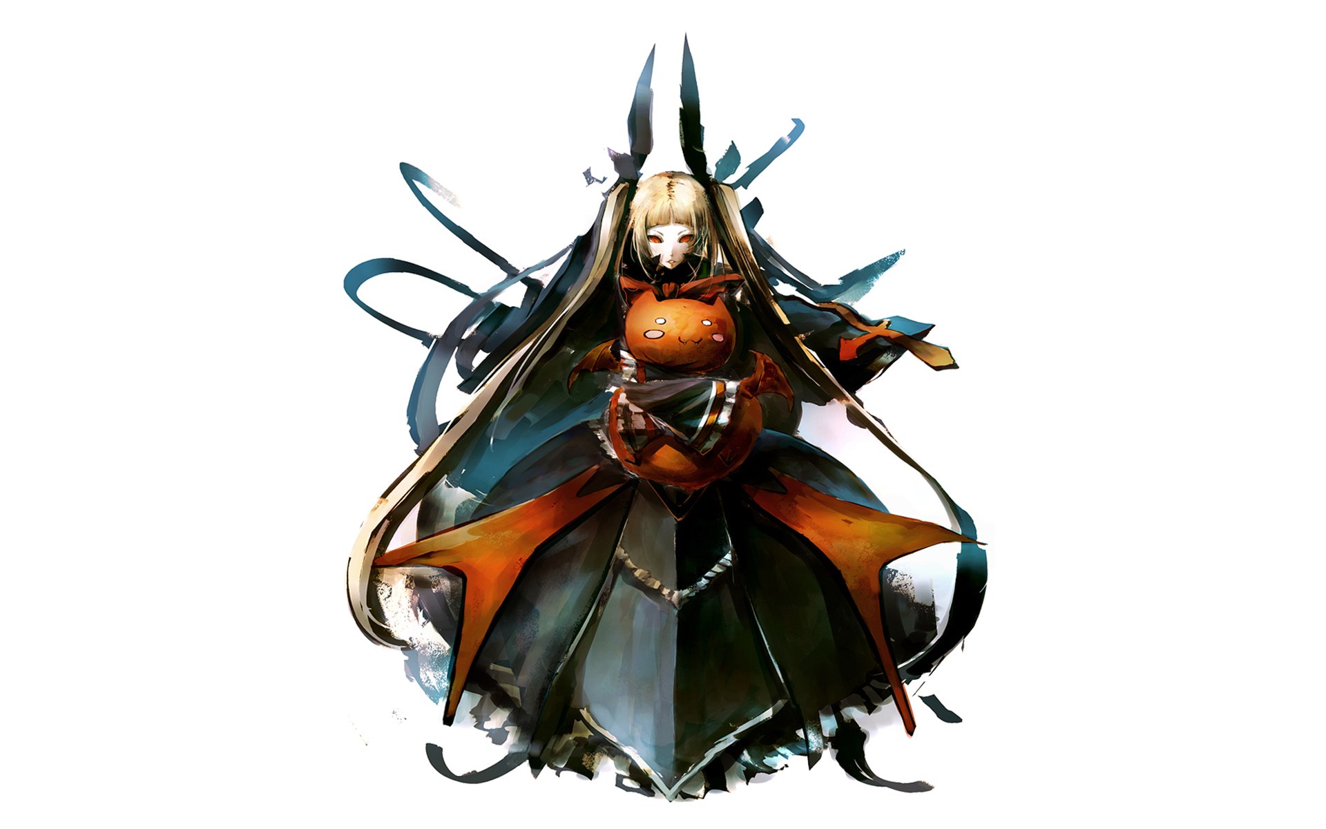 anime character with pumpkin