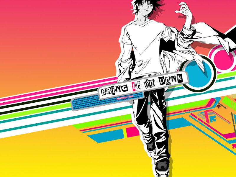 anime character with punk text