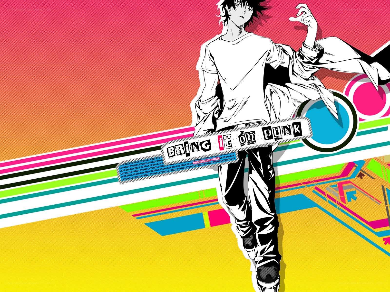 anime character with punk text