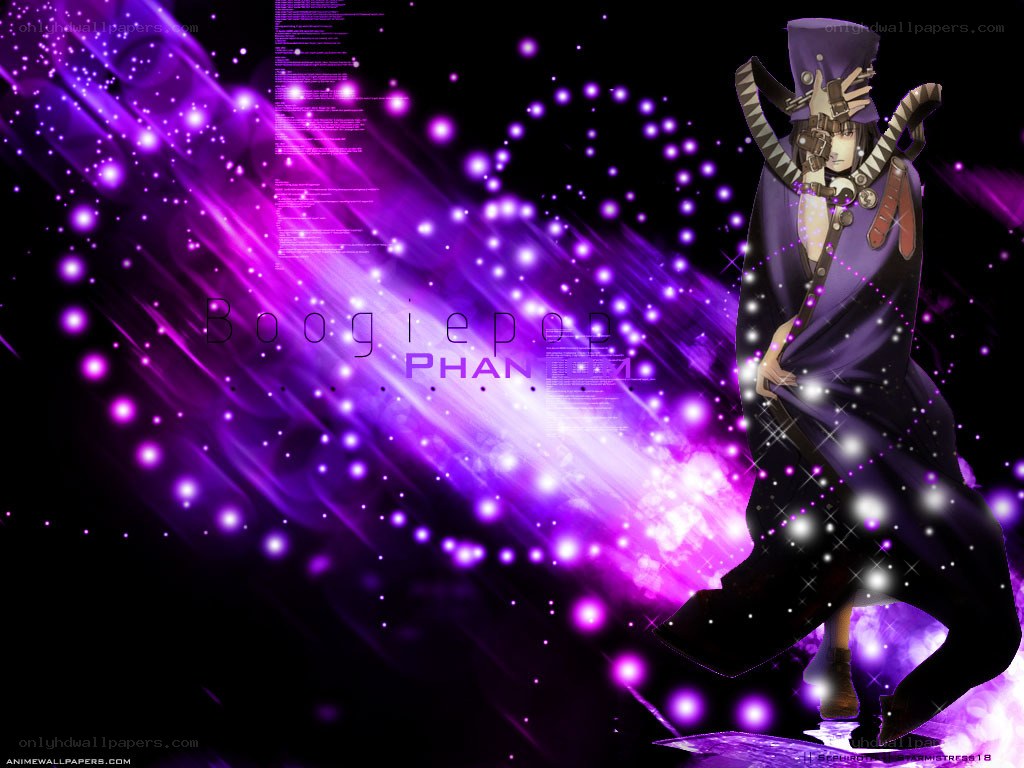 anime character with purple background