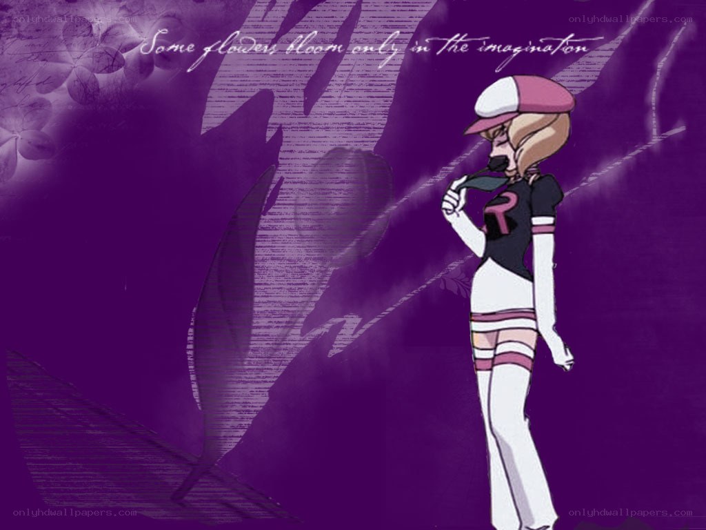 anime character with purple background