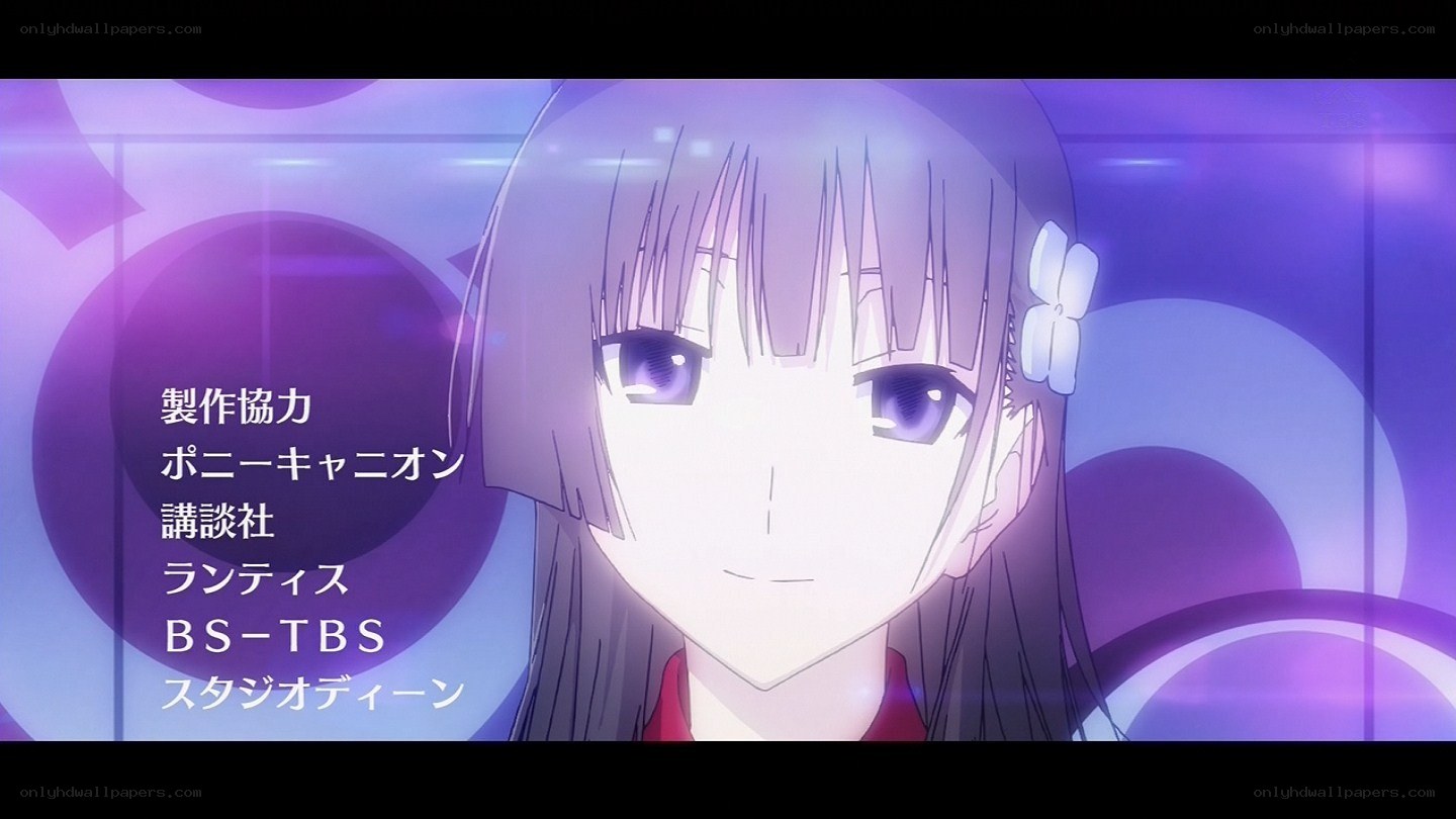 anime character with purple background